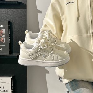 Women's Little White Sneakers - Soft Sole Spring/Summer Sports Shoes, Breathable Versatile Footwear for Everyday Style