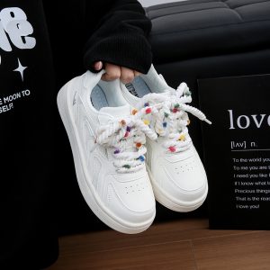 Women's Little White Sneakers - Soft Sole Spring/Summer Sports Shoes, Breathable Versatile Footwear for Everyday Style