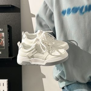 Women's Little White Sneakers - Soft Sole Spring/Summer Sports Shoes, Breathable Versatile Footwear for Everyday Style