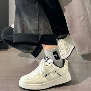 Women's Little White Sneakers - Soft Sole Spring/Summer Sports Shoes, Breathable Versatile Footwear for Everyday Style