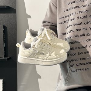 Women's Little White Sneakers - Soft Sole Spring/Summer Sports Shoes, Breathable Versatile Footwear for Everyday Style