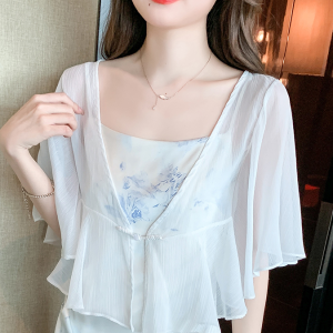 Women's Long Sleeve Sun Protection Shirt Jacket - Summer Knit Lace Cover-Up, Lightweight Shawl Top for Skirts and Dresses