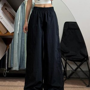 Women's Loose Fit Cargo Pants - Thin, Quick-Dry, Straight-Leg, Wide-Leg Casual Sports Pants for Summer 2025, Versatile American Style