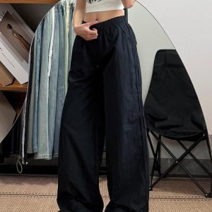 Women's Loose Fit Cargo Pants - Thin, Quick-Dry, Straight-Leg, Wide-Leg Casual Sports Pants for Summer 2025, Versatile American Style