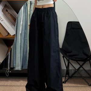Women's Loose Fit Cargo Pants - Thin, Quick-Dry, Straight-Leg, Wide-Leg Casual Sports Pants for Summer 2025, Versatile American Style