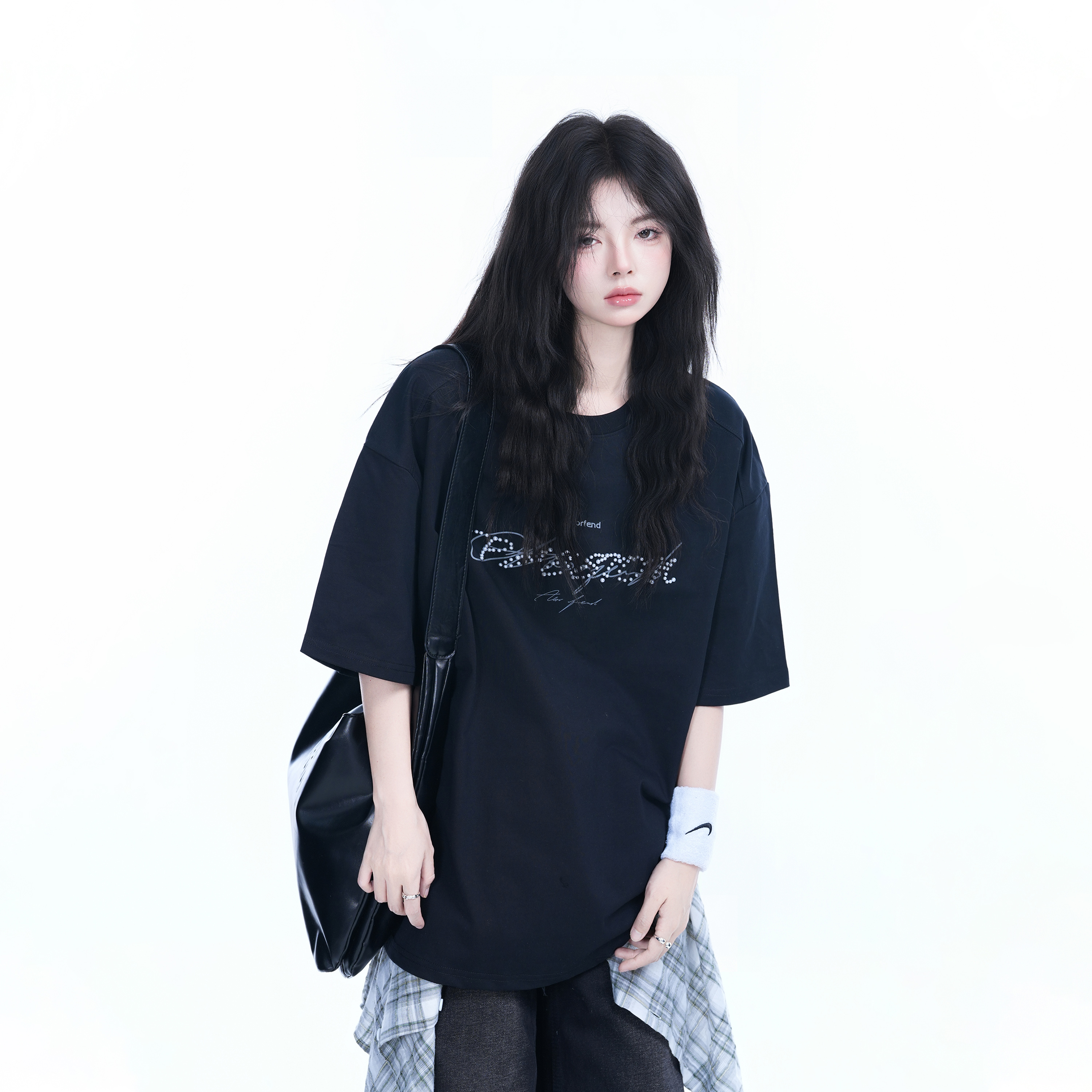 Women's Loose Fit Round Neck T-Shirt with Short Sleeves - Summer Style 'Sit and Eat Until the Mountains are Empty' Graphic