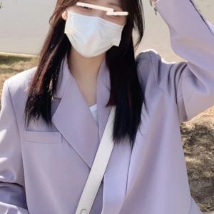 Women's Loose Korean-Style Blazer Suit Set for Autumn 2025, Casual Professional Fashion Wear