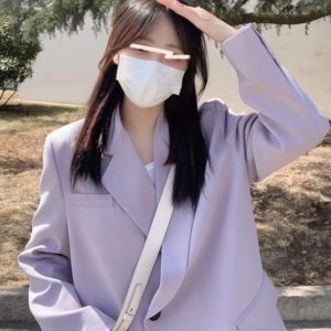 Women's Loose Korean-Style Blazer Suit Set for Autumn 2025, Casual Professional Fashion Wear