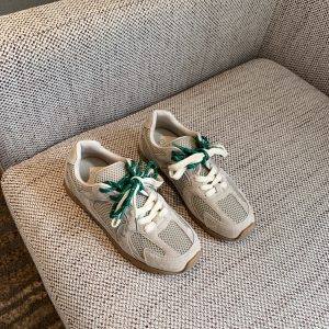 Women's Low-Top Flat Sole Suede and Mesh Casual Sports Shoes - Breathable Comfort for Everyday Style 2025