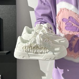 Women's Mesh Dopamine Board Shoes with Ice Cream Sole - Breathable Soft Bottom Sports Shoes for Summer Fun