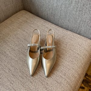 Women's Mid-Heel Open-Toe Sandals - 2025 Summer One-Strap Backless Design for Skirts - Trendy Fashion Footwear