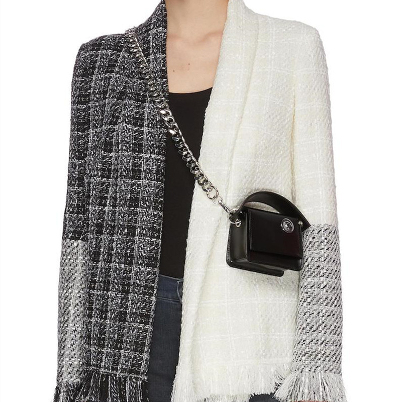 Women's Mini Crossbody Bag 2025 Summer Style - Small Square Design with Thick Chain Shoulder Strap for Lipstick and Coin Storage