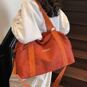 Women's Multifunctional Lightweight Travel Tote Bag, Large Capacity Maternity Storage Shoulder Bag for Short Trips