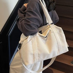 Women's Multifunctional Lightweight Travel Tote Bag, Large Capacity Maternity Storage Shoulder Bag for Short Trips