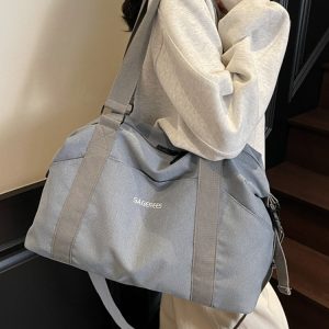 Women's Multifunctional Lightweight Travel Tote Bag, Large Capacity Maternity Storage Shoulder Bag for Short Trips