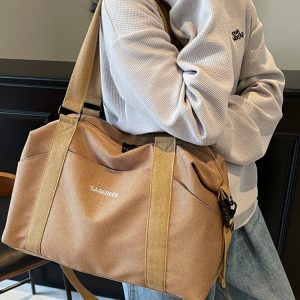 Women's Multifunctional Lightweight Travel Tote Bag, Large Capacity Maternity Storage Shoulder Bag for Short Trips