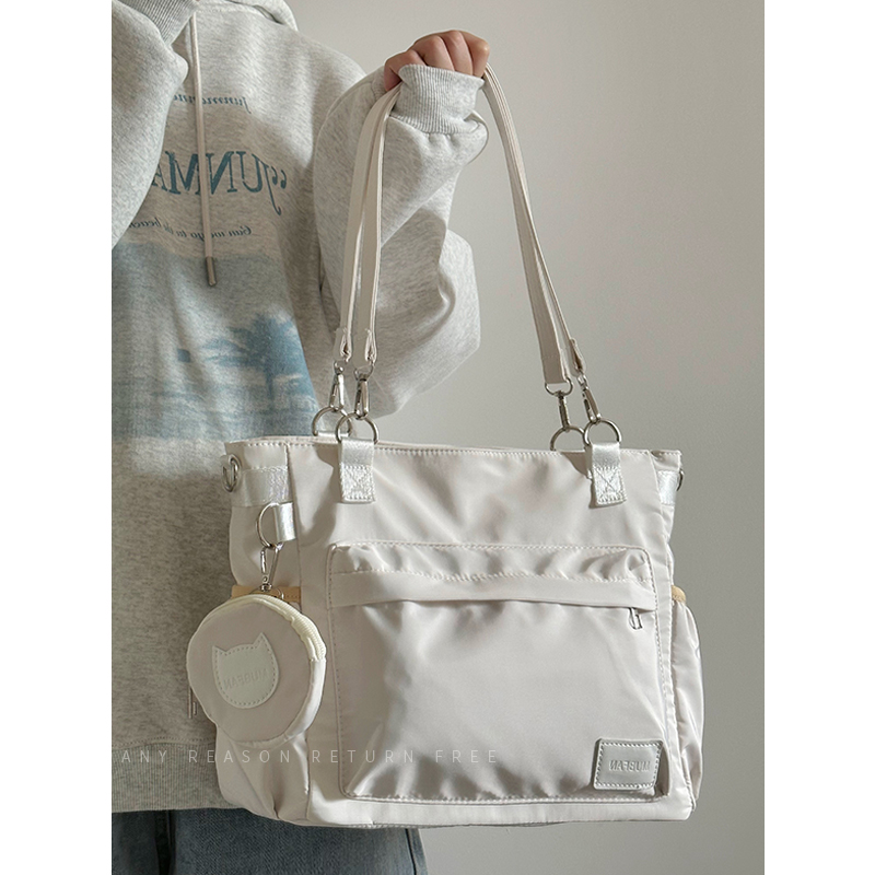 Women's Nylon Tote Bag 2024 - Large Capacity Shoulder Crossbody Bag for Students and Commuting - Trendy Fashion Accessory