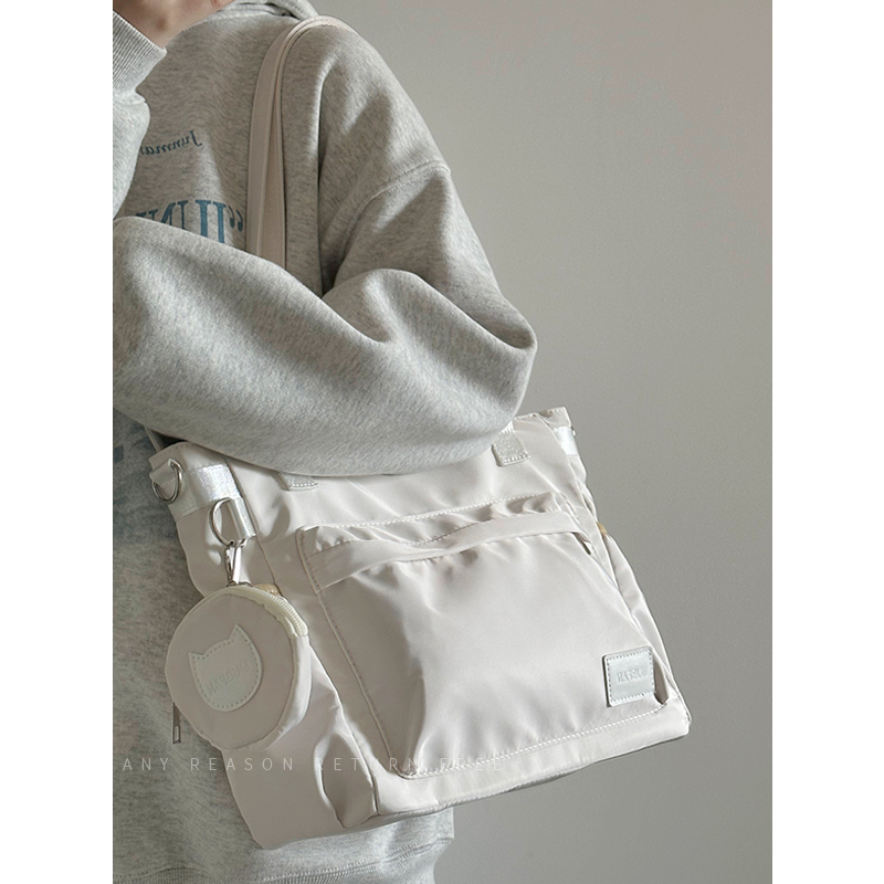 Women's Nylon Tote Bag 2024 - Large Capacity Shoulder Crossbody Bag for Students and Commuting - Trendy Fashion Accessory