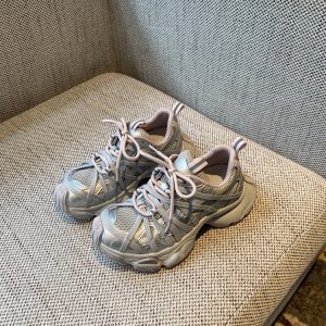 Women's Paris Lace-Up Thick-Soled Dad Shoes - Spring 2025 Casual Round Toe Sneakers, Y2K Trendy Sports Footwear