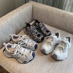 Women's Paris Lace-Up Thick-Soled Dad Shoes - Spring 2025 Casual Round Toe Sneakers, Y2K Trendy Sports Footwear