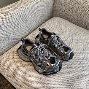 Women's Paris Lace-Up Thick-Soled Dad Shoes - Spring 2025 Casual Round Toe Sneakers, Y2K Trendy Sports Footwear