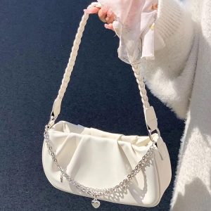 Women's Pleated Cloud Square Tote Bag - 2023 Summer Crossbody Underarm Bag, Versatile Fashion Accessory