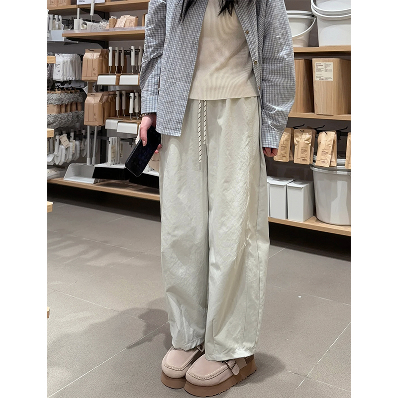 Women's Plus Size 3/4 Balloon Pants - Slimming Loose Wide Leg Casual Trousers in Japanese Style for Short Individuals