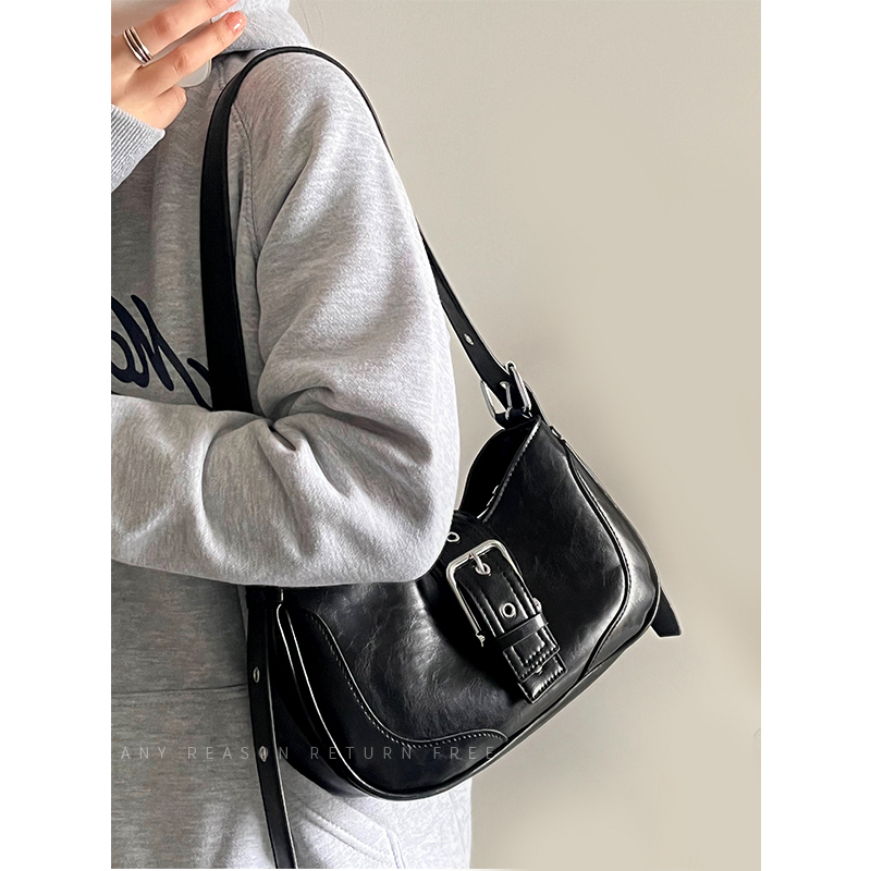 Women's Retro Crescent Underarm Bag - 2025 Trendy Crossbody Shoulder Bag for Hot Girl Style