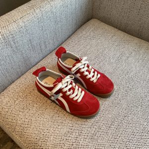 Women's Retro Lace-Up Sneakers in Cloud Yellow - 2025 Casual Sports Shoes for Versatile Style, Y2K Inspired Fashion