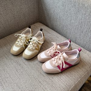 Women's Retro Thin Breathable Flat Sports Shoes - 2025 Summer Casual Commuting Footwear