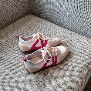 Women's Retro Thin Breathable Flat Sports Shoes - 2025 Summer Casual Commuting Footwear