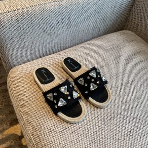 Women's Rhinestone Fisherman Sandals - Flat Woven One-Strap Slippers for Summer 2025 Outdoor Trend, Stylish and Comfortable