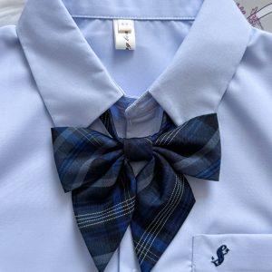 Women's Sailor Outfit Accessory - Versatile Bow Tie Collar Skirt - Pudding Bear Inspired JK Bowknot College Style Uniform