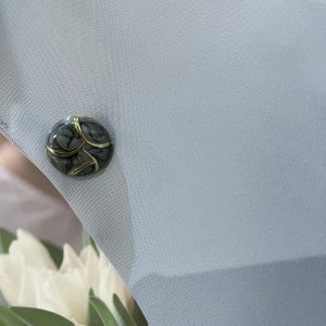 Women’s Slim Fit Blue Blazer Jacket with Seven-Point Sleeves - Trendy Spring/Summer Commuter Style 2025