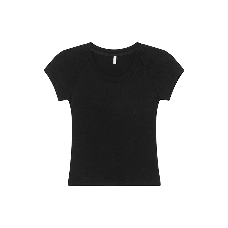 Women’s Slim-Fit Pure Cotton Short Sleeve T-Shirt - Summer 2025 Niche Design, Casual Style Top