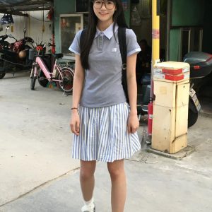 Women's Slim Fit Striped Polo Collar Short Sleeve T-Shirt, American Style Two-Piece Design, Summer Fashion Essential