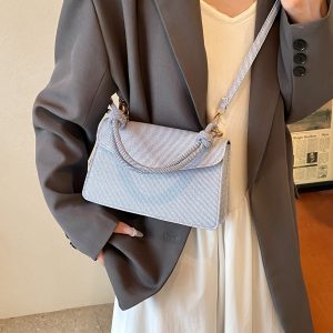 Women's Small Square Handbag - High-End Texture Crossbody Bag for Summer 2025 - Versatile Fashionable Mini Bag