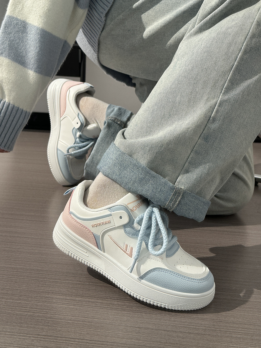 Women's Soft Leather Little White Sneakers - Breathable Candy Color Sports Shoes for Spring/Summer 2025 - Trendy and Comfortable Fashion Footwear Women's Soft Leather Little White Sneakers - Breathable Candy Color Sports Shoes for Spring/Summer 2025 - Trendy and Comfortable Fashion Footwear