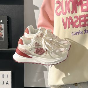 Women's Soft-Soled Mesh Sneakers - Breathable Little White Shoes, Versatile Summer 2025 Style, Trendy Dad Sneakers for Women