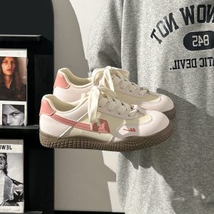 Women's Soft-Soled White Sneakers - Trendy Mesh Breathable Board Shoes for Summer 2025, Korean Style, Ins Fashion