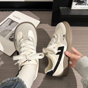 Women's Soft-Soled White Sneakers - Trendy Mesh Breathable Board Shoes for Summer 2025, Korean Style, Ins Fashion