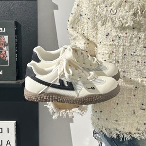 Women's Soft-Soled White Sneakers - Trendy Mesh Breathable Board Shoes for Summer 2025, Korean Style, Ins Fashion