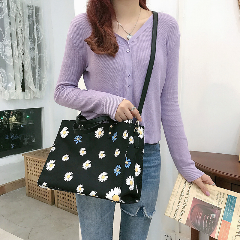 Women's Striped Canvas Briefcase Handheld Crossbody Bag, Minimalist Large Capacity Professional Style for Students and Work Women's Striped Canvas Briefcase Handheld Crossbody Bag, Minimalist Large Capacity Professional Style for Students and Work