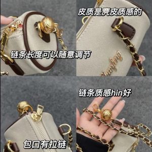 Women's Suede Handheld Round Tube Bag - Summer 2023 Niche Design Underarm Chain Crossbody Bag with High-Quality Texture