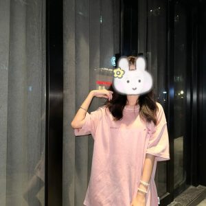 Women's Suede Short-Sleeve T-shirt - American High Street Style, Summer 90s Inspired, Casual Couple's Heavyweight Tee