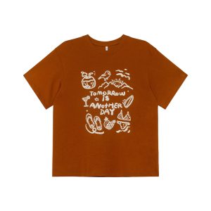 Women's Summer 2025 Loose Slim Round Neck Printed T-Shirt - Simple Element Design, Short Sleeve, Casual Style