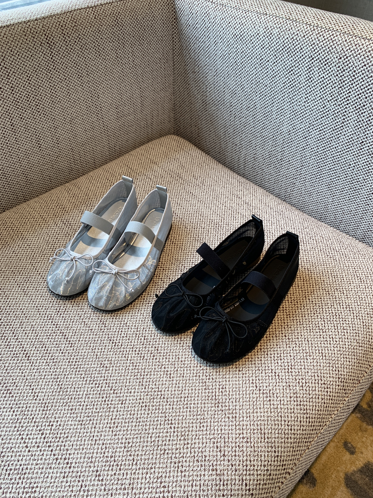 Women's Summer 2025 Mary Jane Shoes - Bowknot, Mesh, Flat, Square Toe, Shallow Mouth, National Style, Trendy Footwear Women's Summer 2025 Mary Jane Shoes - Bowknot, Mesh, Flat, Square Toe, Shallow Mouth, National Style, Trendy Footwear