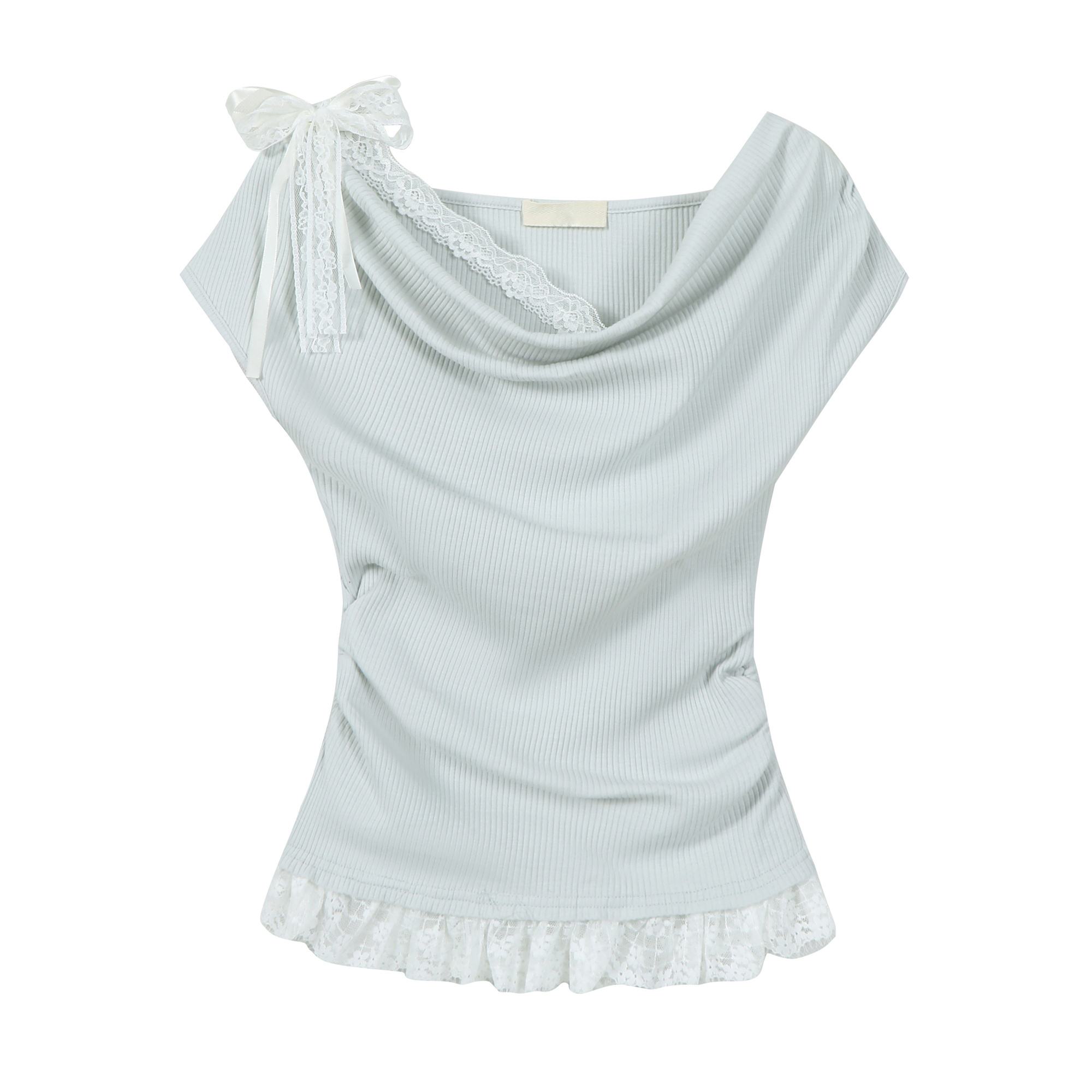 Women's Summer Apricot Color Short Sleeve Faux Two-Piece Waist-Cinched T-Shirt - Stylish Unique Design for a Chic Look Women's Summer Apricot Color Short Sleeve Faux Two-Piece Waist-Cinched T-Shirt - Stylish Unique Design for a Chic Look