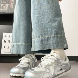 Women's Summer Ballet-Style Breathable Soft-Soled White Sneakers - Trendy Korean Design