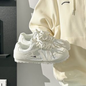 Women's Summer Ballet-Style Breathable Soft-Soled White Sneakers - Trendy Korean Design